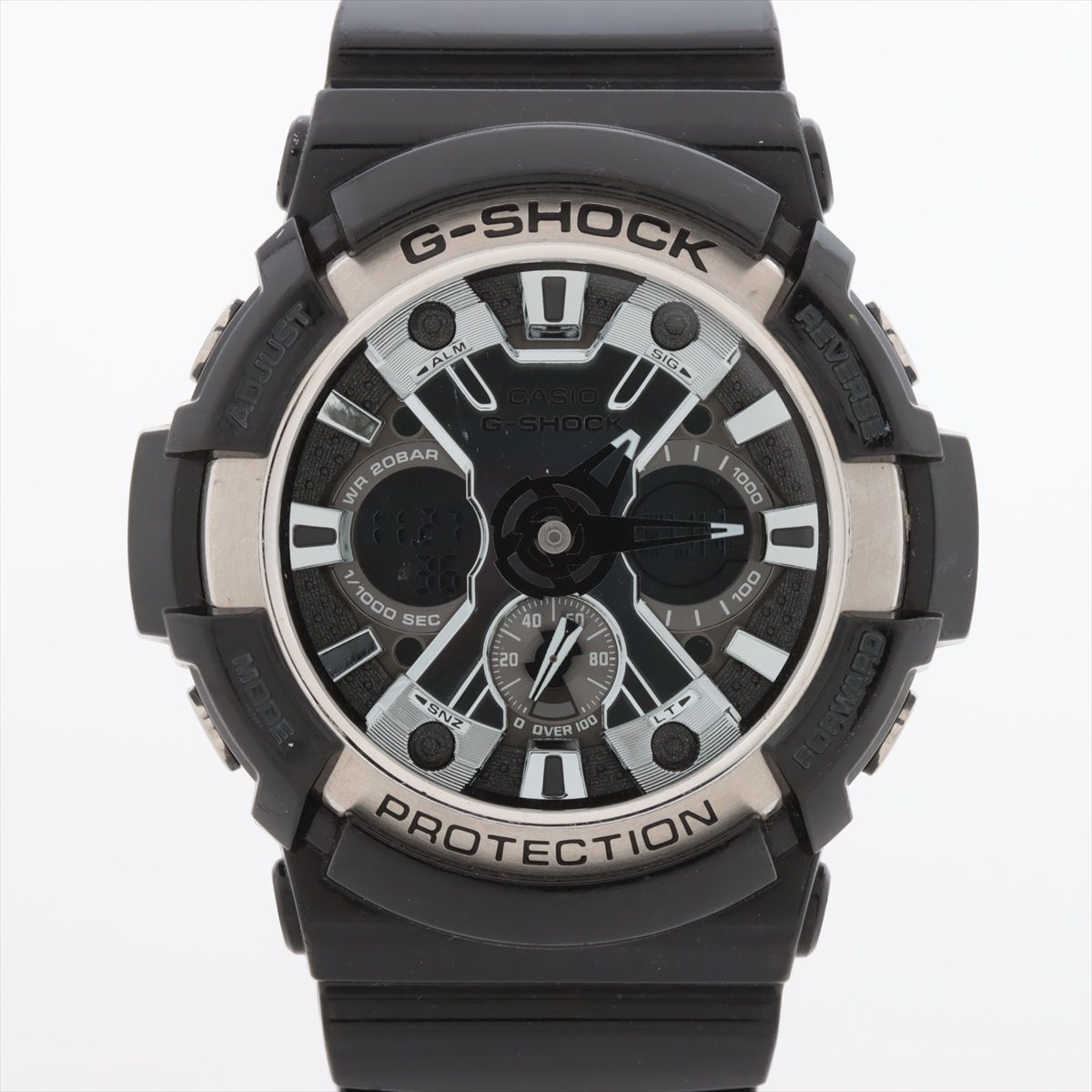 B品セール 稼働品 美品 CASIO G-SHOCK カシオ 黒 腕時計 GA-200BW