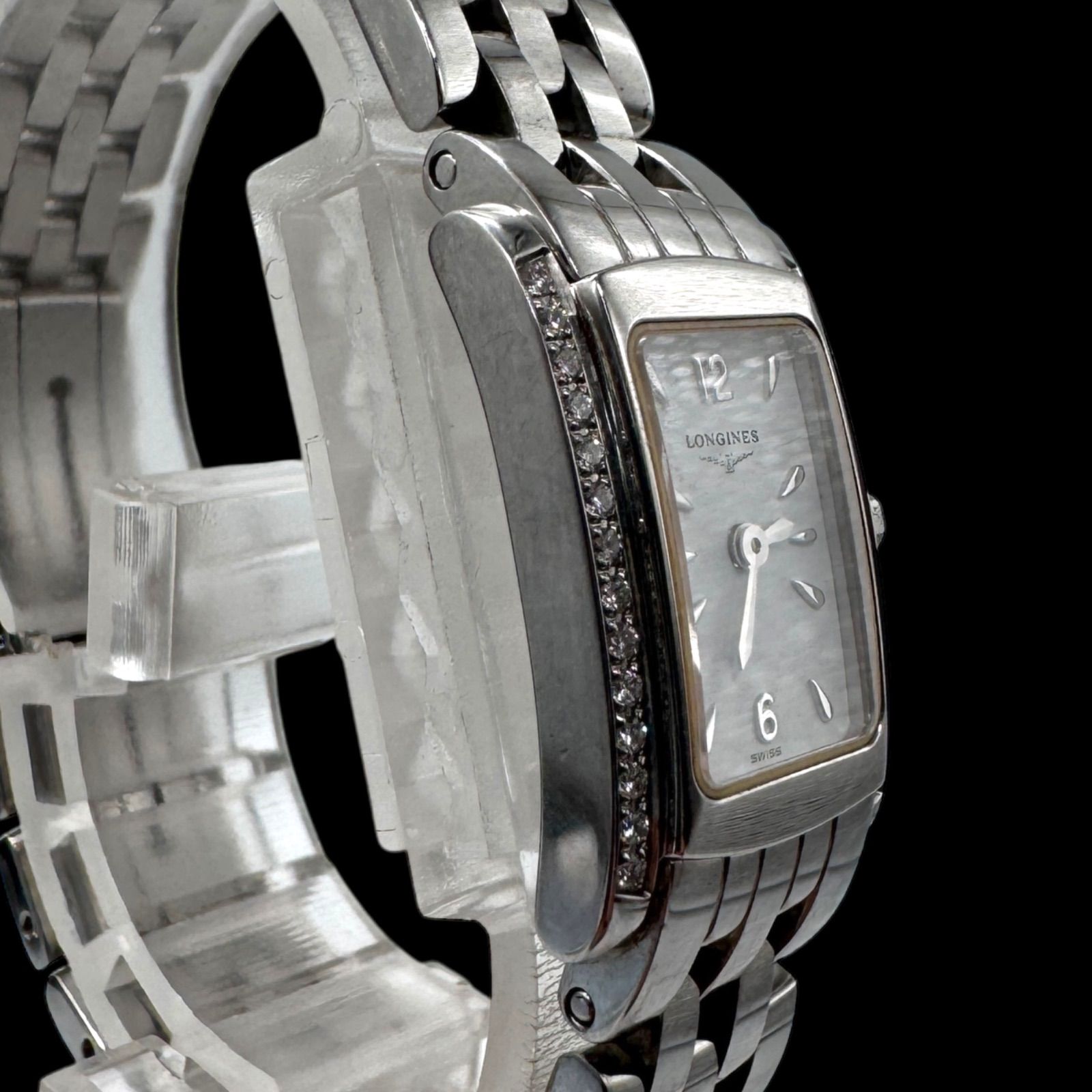 【新品電池/稼働】ロンジン ドルチェヴィータ 28P ダイヤベゼル 腕時計 新品電池/稼働】ロンジン ドルチェヴィータ 28P ダイヤベゼル