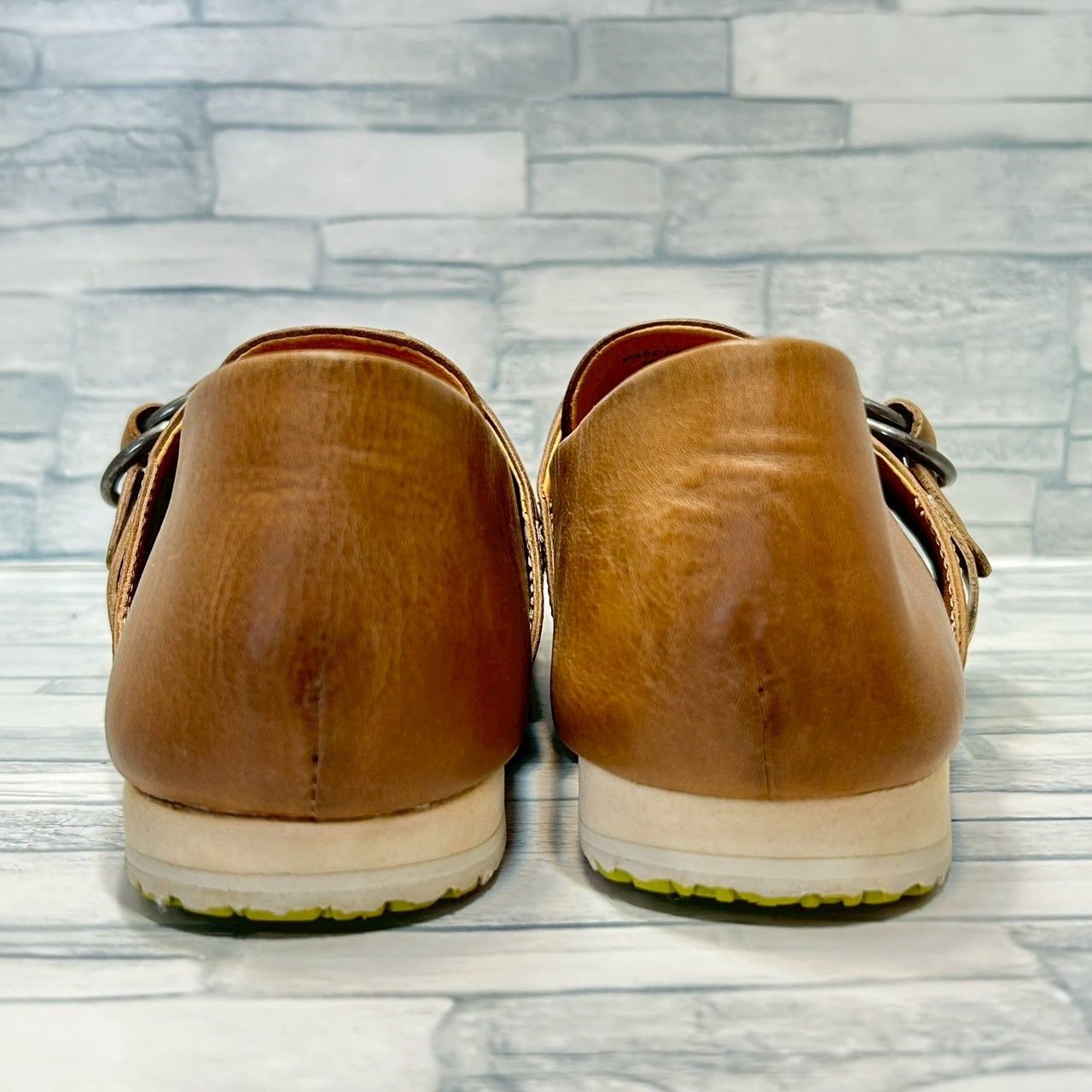 訳アリ REGAL 革靴 スリッポン リングベルト ブラウン 25.5㎝