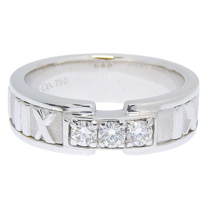 TIFFANY & Co. ティファニー アトラス 3P ダイヤ リング K18WG