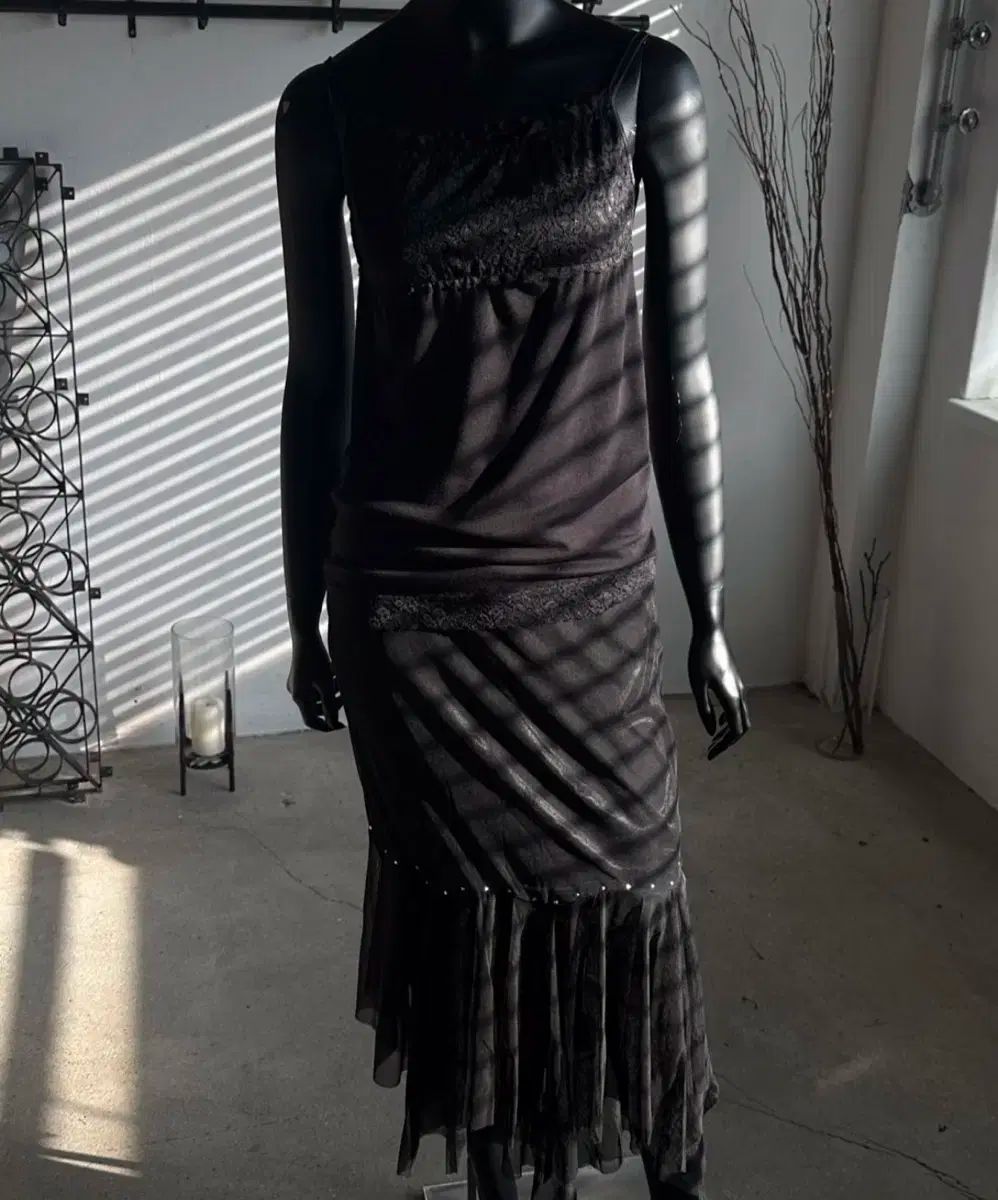 ロング丈スカート ブラックスカート