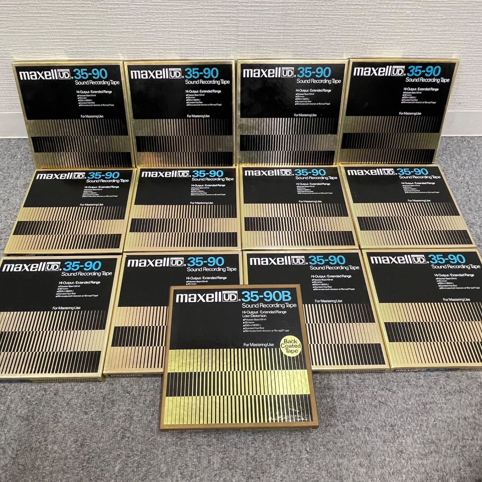 NPA ジャンク maxell マクセル UD 35-90 12個 UD 35-90B 1個 オープンリール