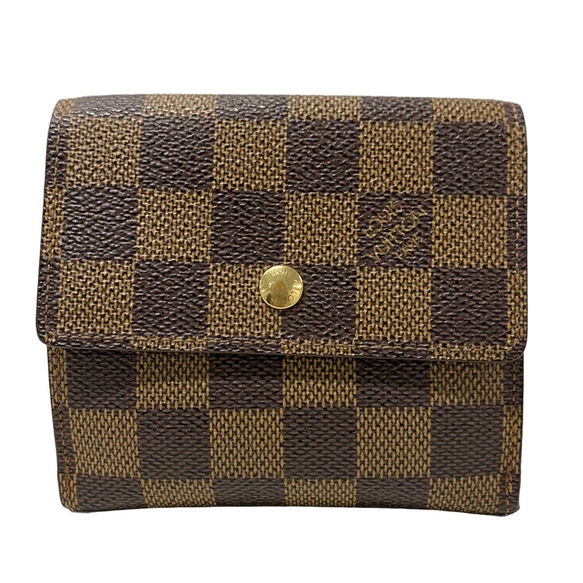 LOUIS VUITTON(ルイヴィトン) Wホック財布 ダミエ ポルト モネ
