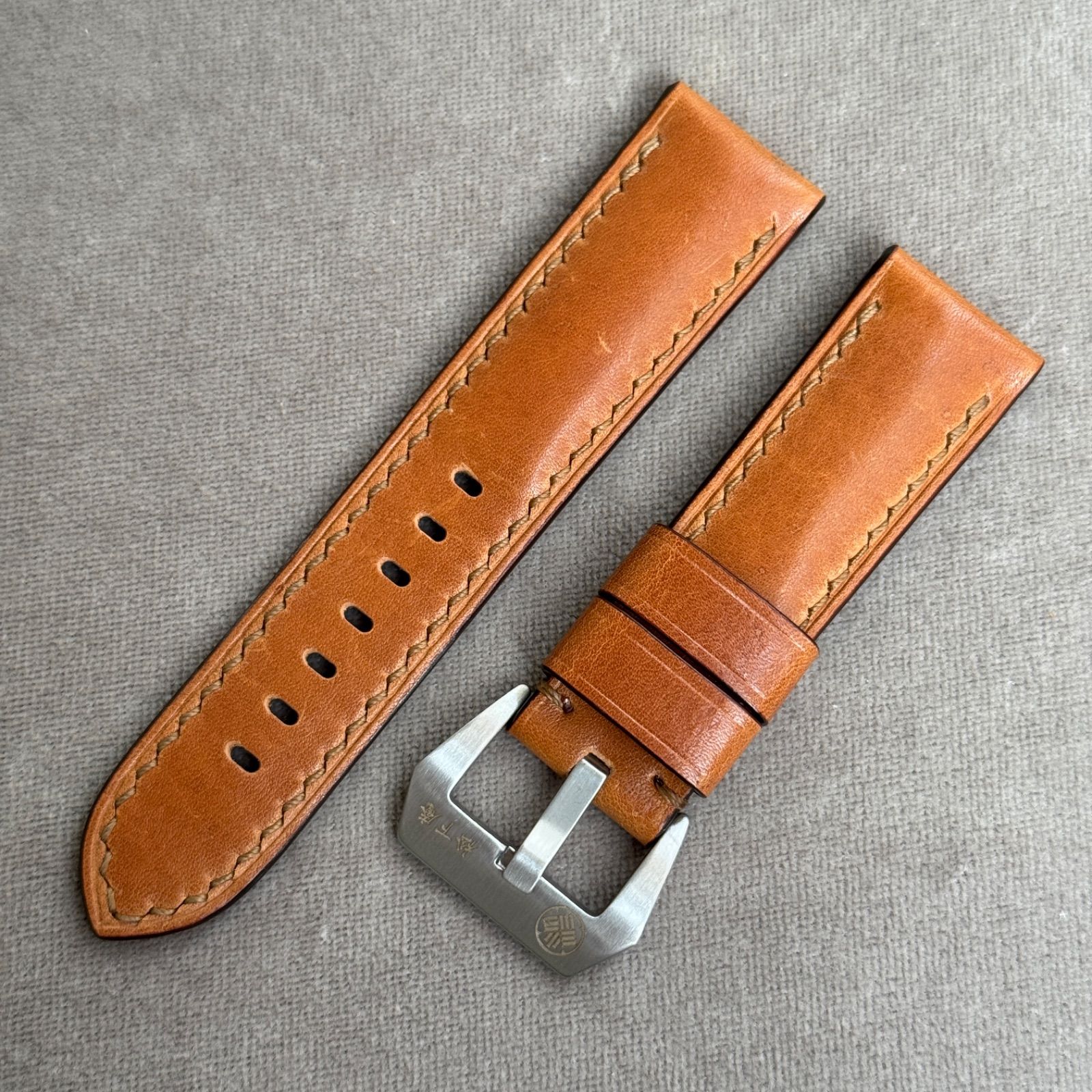 イタリアンレザー｜ハニーブラウン｜24-22mm｜松下庵