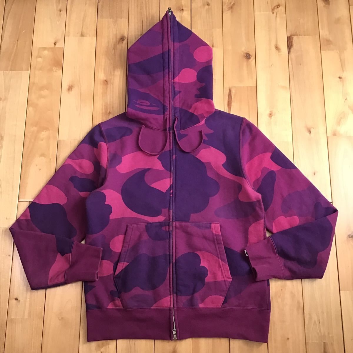 BAPE Giant Purple camo パーカー ベイプ APE BAPE giant Purple camo パーカー ベイプ ape エイプ - メルカリ