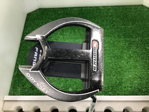 オデッセイ　ブラックシリーズ　メンズゴルフパター　スチール　右利き用　マレット型 中古】 オデッセイ O WORKS BLACK 2・BALL FANG 34インチ パター