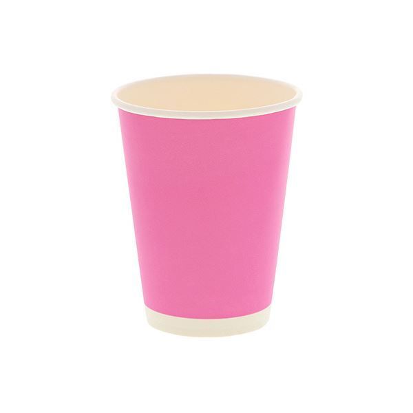 シモジマHEIKO 紙コップ ペーパーカップ アイス ホット兼用 12オンス 440ml ピンク 口径90mm 0045359321セット 1000個 50個×20パック