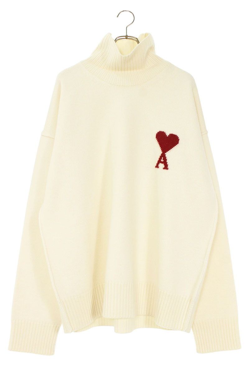 アミアレクサンドルマテュッシ 25AW UKS839 ハートA刺繍タートルネックニット メンズ XL