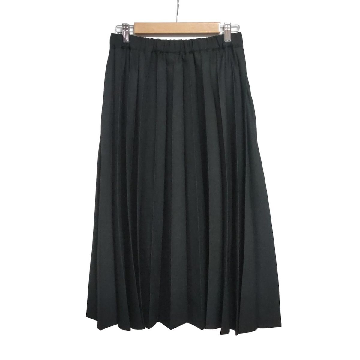 Plantation プランテーション ロングスカート サイズM レディース - 黒 プリーツ|ウエストゴム