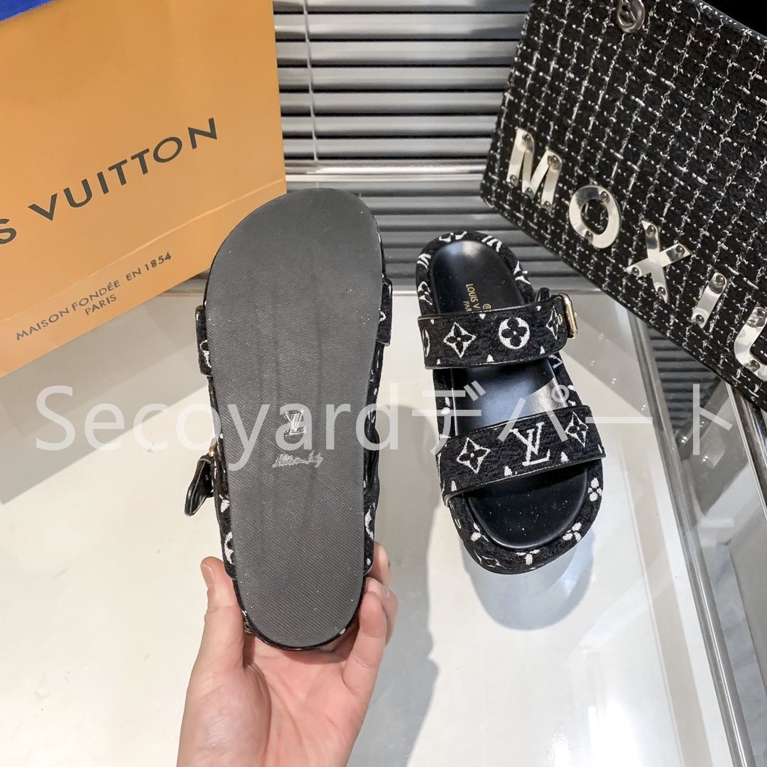 新品未使用 LOUIS VUITTON ルイヴィトン 厚底 サンダル サボ・クロッグ レデイース サンダル 箱付 01 - メルカリ