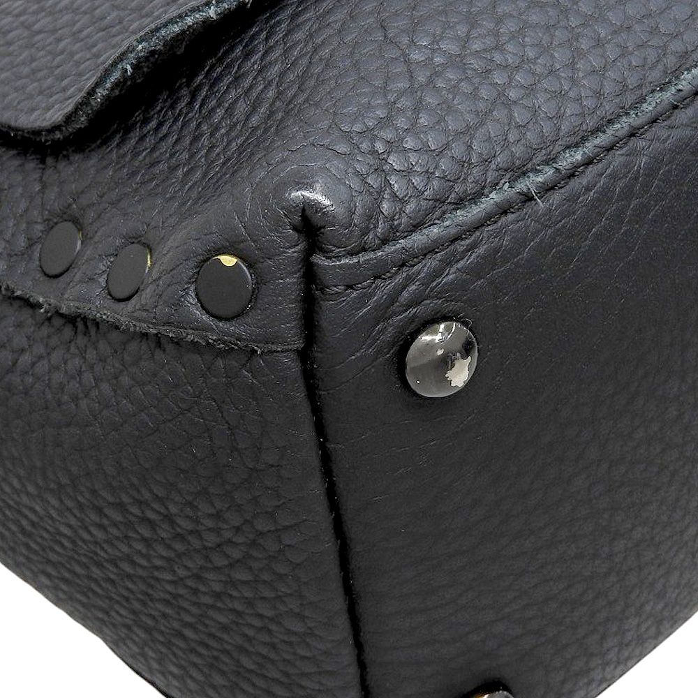 【未使用】ザネラート ポスティーナ ショルダーバッグ ハンドバッグ 黒 超美品 ザネラート ZANELLATO 現行タグ POSTINA BABY