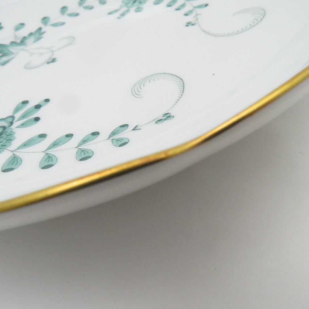 MEISSEN - 美品 MEISSEN マイセン インドの華 340310 スープカップ＆ソーサー 1客 希少 レア インディアンミドルグリーン SC7807D1 美品 MEISSEN マイセン インドの華 340310 スープカップ