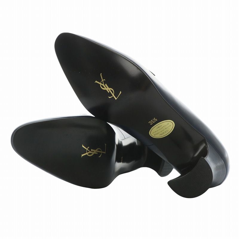 SAINT LAURENT PARIS パンプス 黒x白(ツイード) 2137125A0009 Thumbnail-841183AADF12245_A.