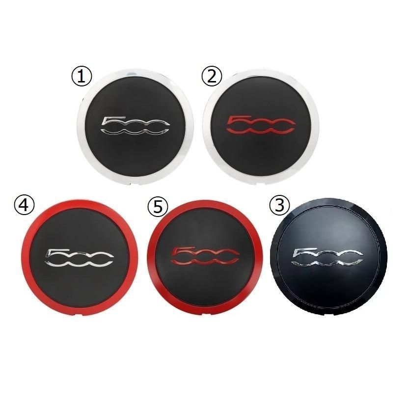 フィアット500 後期 ホイール センターキャップ カバー 135mm バッジ ハブキャップ 4個 純正品 0051884867 互換品