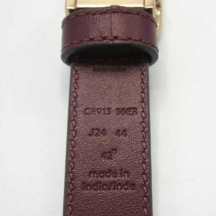 コーチ アパレル ベルト COACH クロコ調 シグネチャーバックル