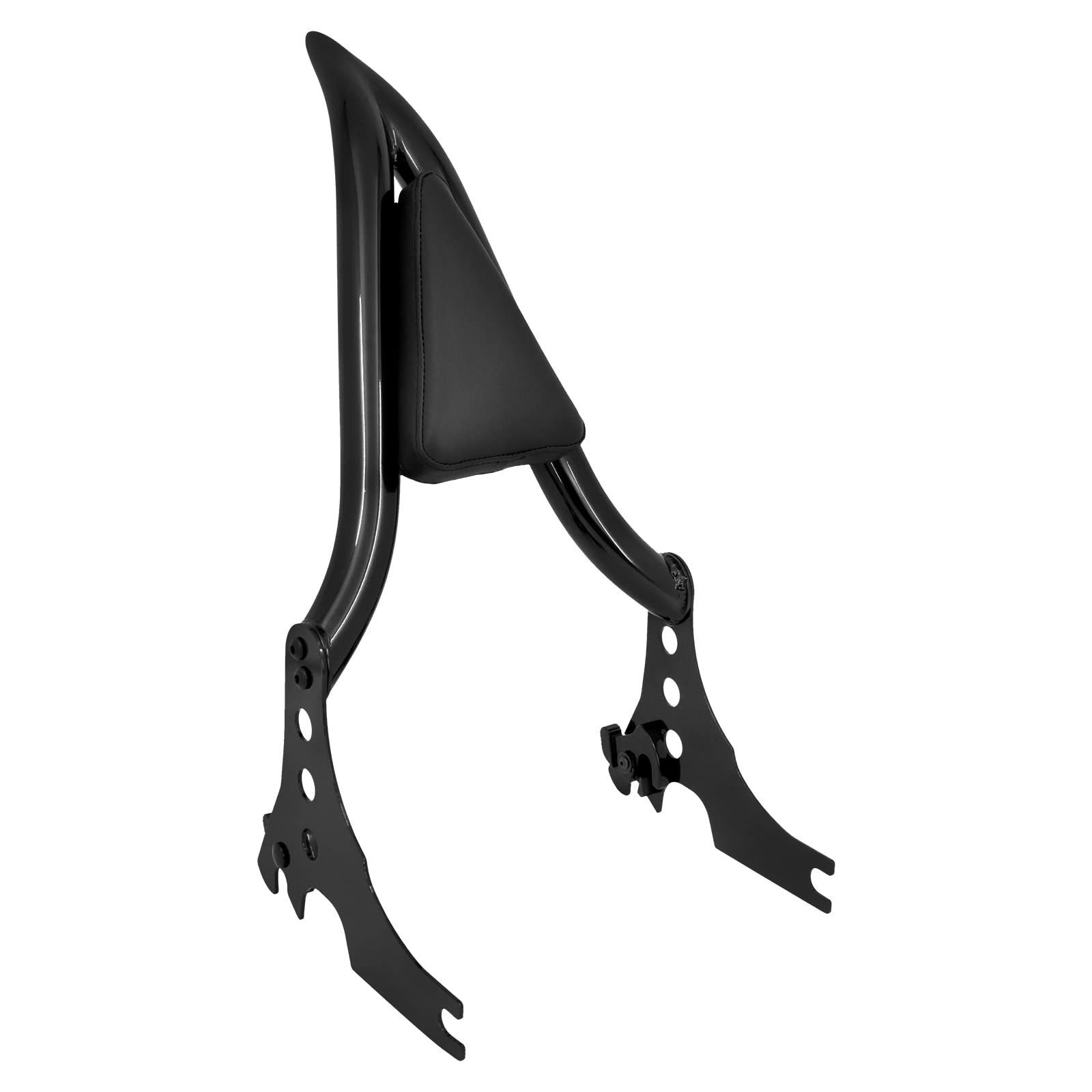 【数量限定】2004-2022 1200 883 XL 用 スポーツスター ハーレー用 パッセンジャーシシーバー リア 三角形バックレスト 取り外し可能 乗客背もたれ ブラック 振れ止め パッド付き バックレスト シ