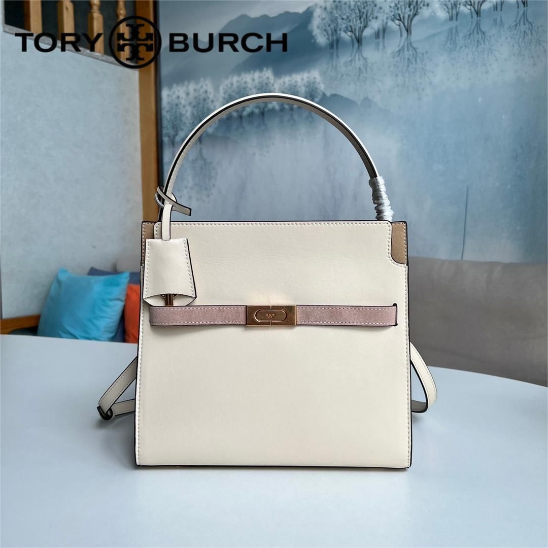 トリーバーチ バッグ Tory Burch サッチェルスモール リー ラジウィル ダブル バッグ ショルダーバッグ ハンドバッグ ミディアム  アウトレット品 レディース ホワイト #61302 - メルカリ