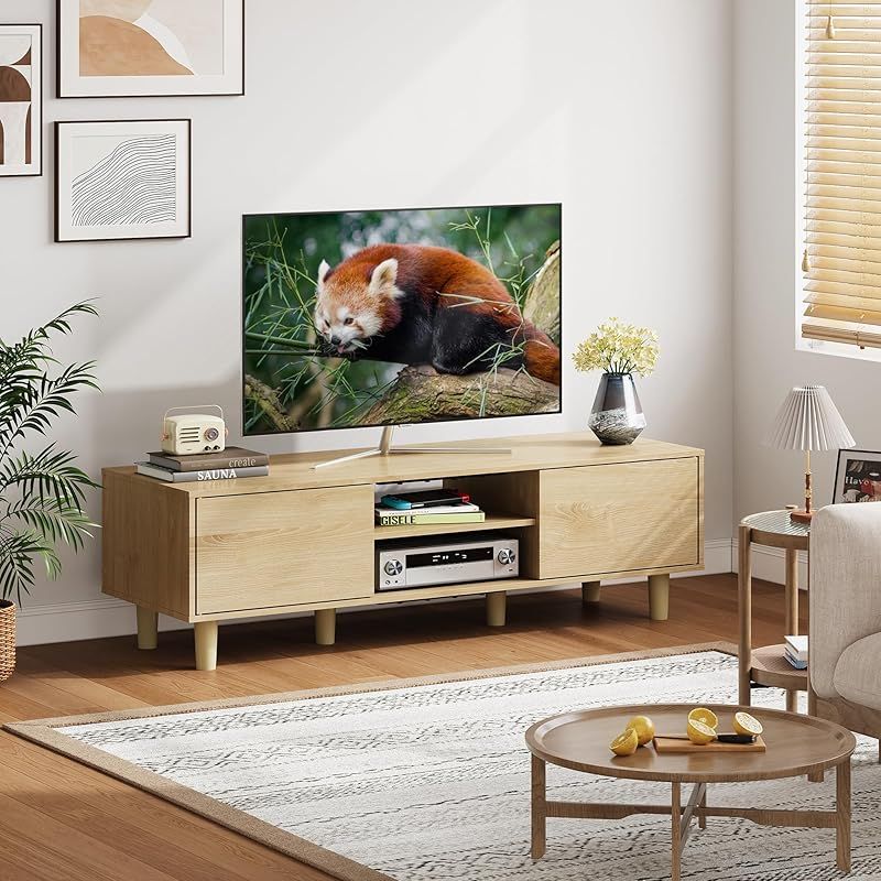 リビング収納 WLIVE テレビ台 扉付き テレビボード ローボード 幅120cm 