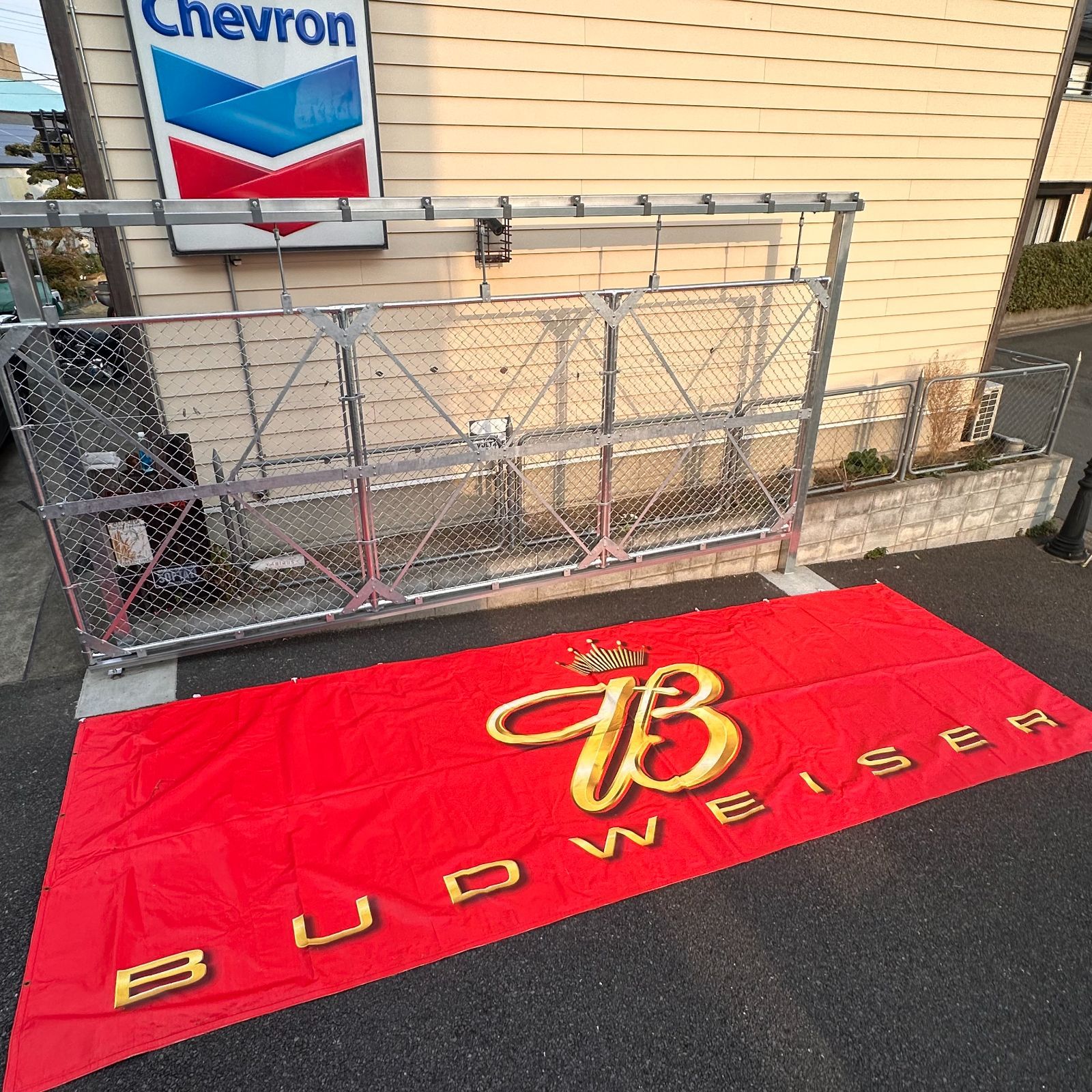 2004年製BUDWEISER6.1m×1.2m大型バナー