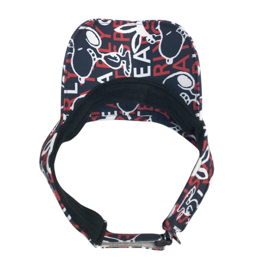 PEARLY GATES パーリーゲイツ × PEANUTS ロゴ刺繍入り サンバイザー