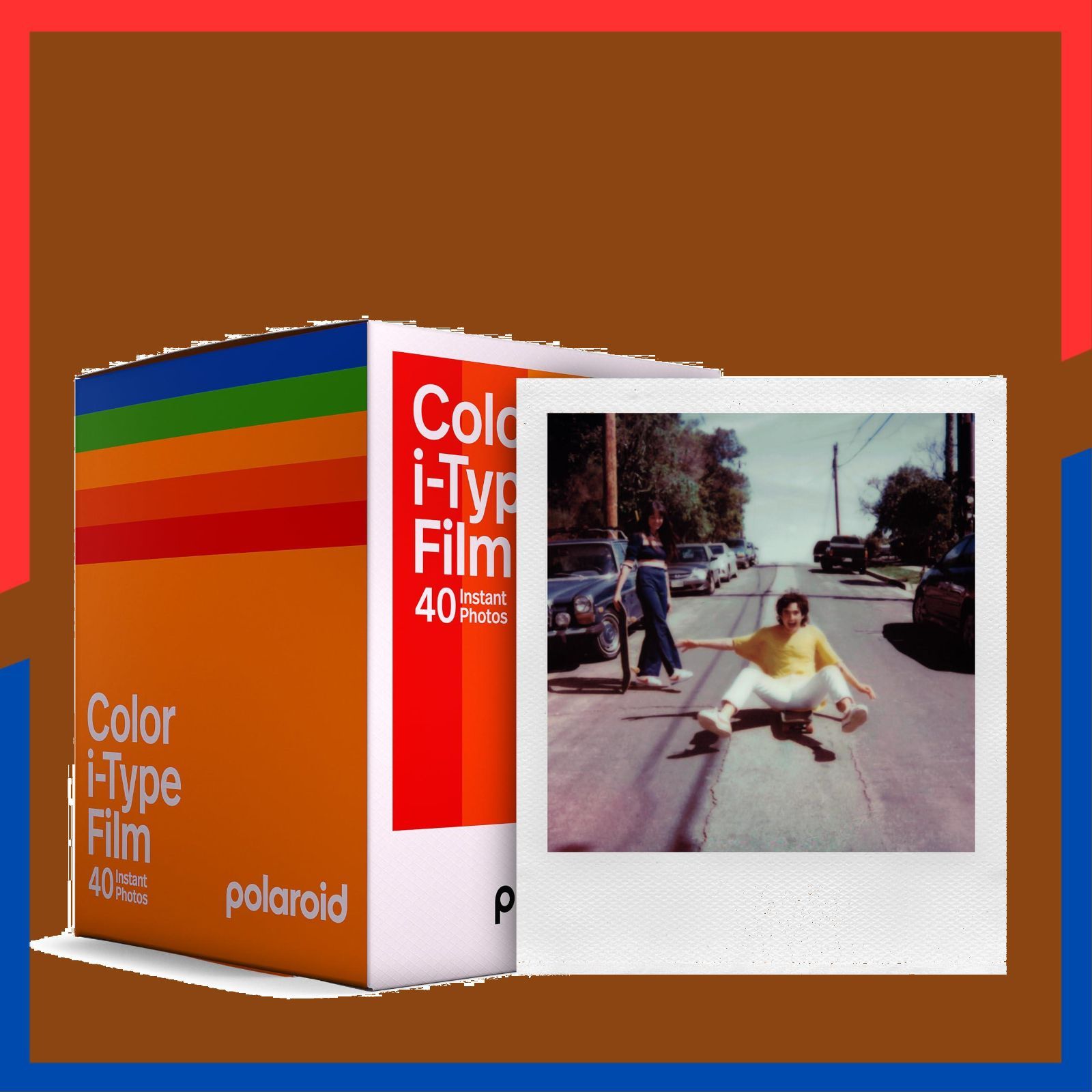 商品 40枚入り カラーフィルム pack film x40 フレームカラー白 - i-Type for Film 6010 Color インスタントフィルム Polaroid ポラロイド