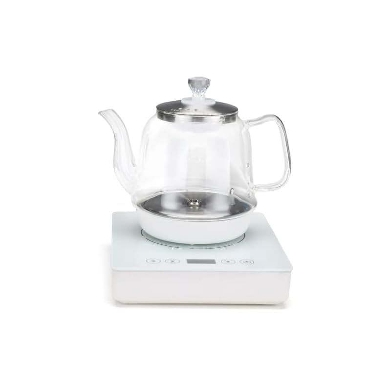 IwaiLoft 急速沸騰 電気ケトル 耐熱ガラス ガラスケトル 1000W 800ml カフェケトル 電気ポット 温度調節 保温機能 静音 自動給水 コーヒーケトル ゆわかしケトル 小型 おしゃれ ガラスティーポット ティーケトル 湯沸かしケトル 0