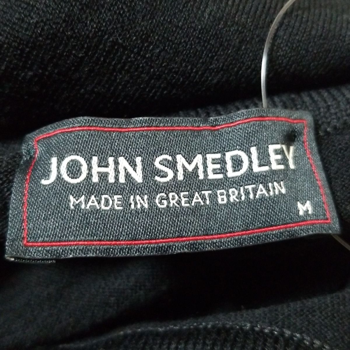 極美品✨ジョンスメドレー 現行タグ ウール ニット 長袖 S 黒 男女兼用 JOHN SMEDLEY(ジョンスメドレー) 長袖セーター サイズM