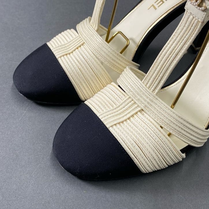 CHANEL シャネル　パール　ストラップサンダル　ココマーク CHANEL - CHANEL シャネル パール ココマーク ストラップ