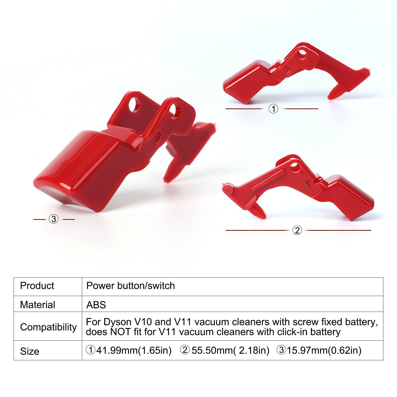 トリガースイッチ交換用ダイソン V10 V11 SV12 SV14 掃除機 パーツ