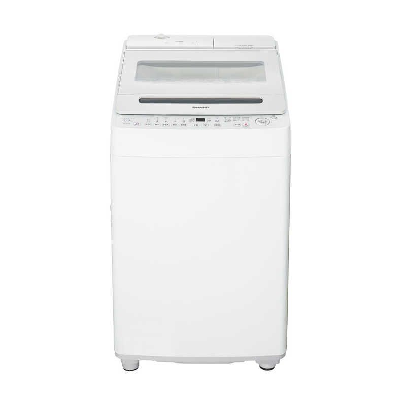 標準セッティング無料 ♥ 配送無料 シャープ SHARP 全自動洗濯機 洗濯10.0kg ホワイト系 ES-SW10K-W