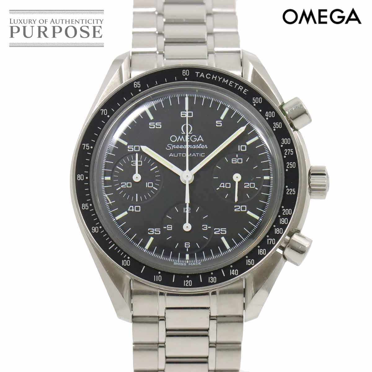 オメガ OMEGA スピードマスター 3510 50 クロノグラフ メンズ 腕時計 ブラック オートマ 自動巻き ウォッチ Speedmaster 90266412