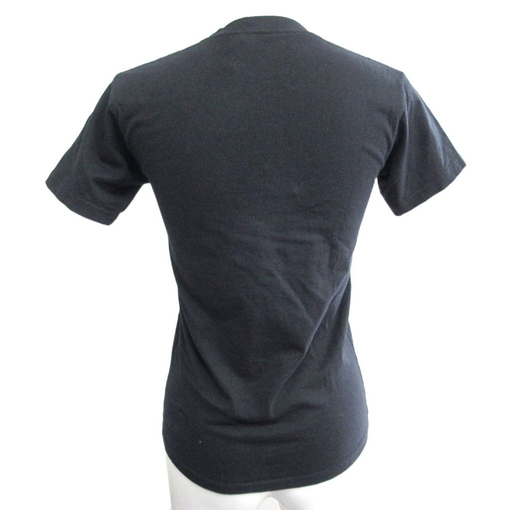 【本物保障】 バレンシアガ BALENCIAGA レインボーロゴ刺繍 BB Tシャツ カットソー クルーネック 半袖 XS 黒 ブラック MNK1 0929 コンパクトな