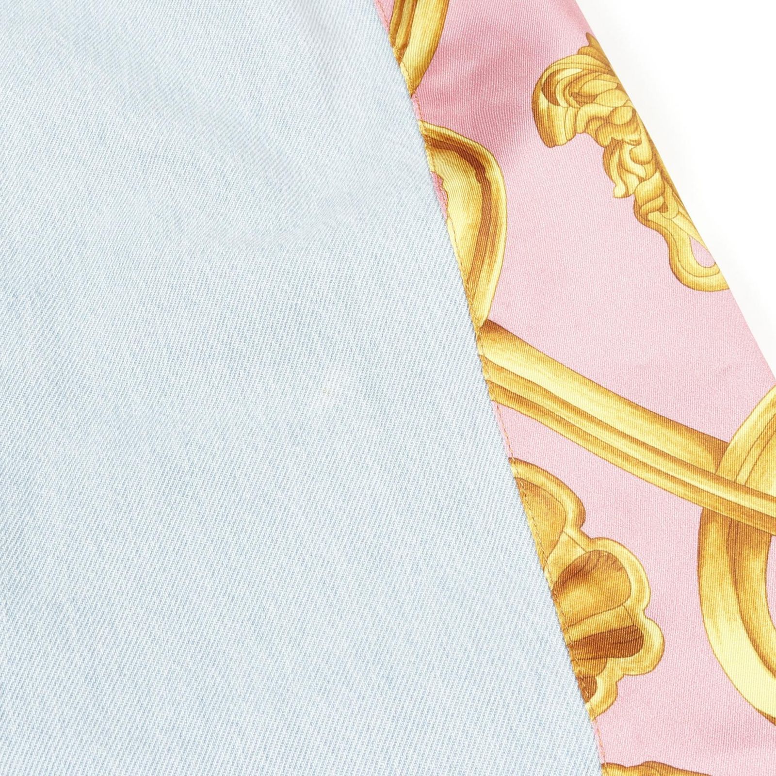 ヴェルサーチ VERSACE ワンピース メドゥーサ デニム コットン