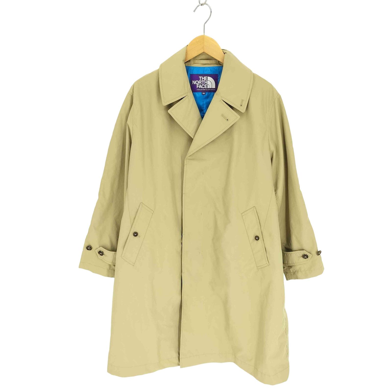 ノースフェイスパープルレーベル THE NORTH FACE PURPLE LABEL 22SS 別注 NYLON SOUTIEN COLLAR COAT ナイロン ステン コート メンズ import S