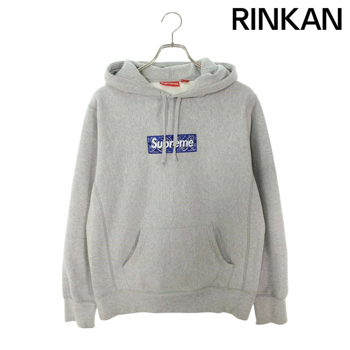 シュプリーム  Bandana Box Logo Hooded Sweatshirt バンダナボックスロゴプルオーバーパーカー メンズ S