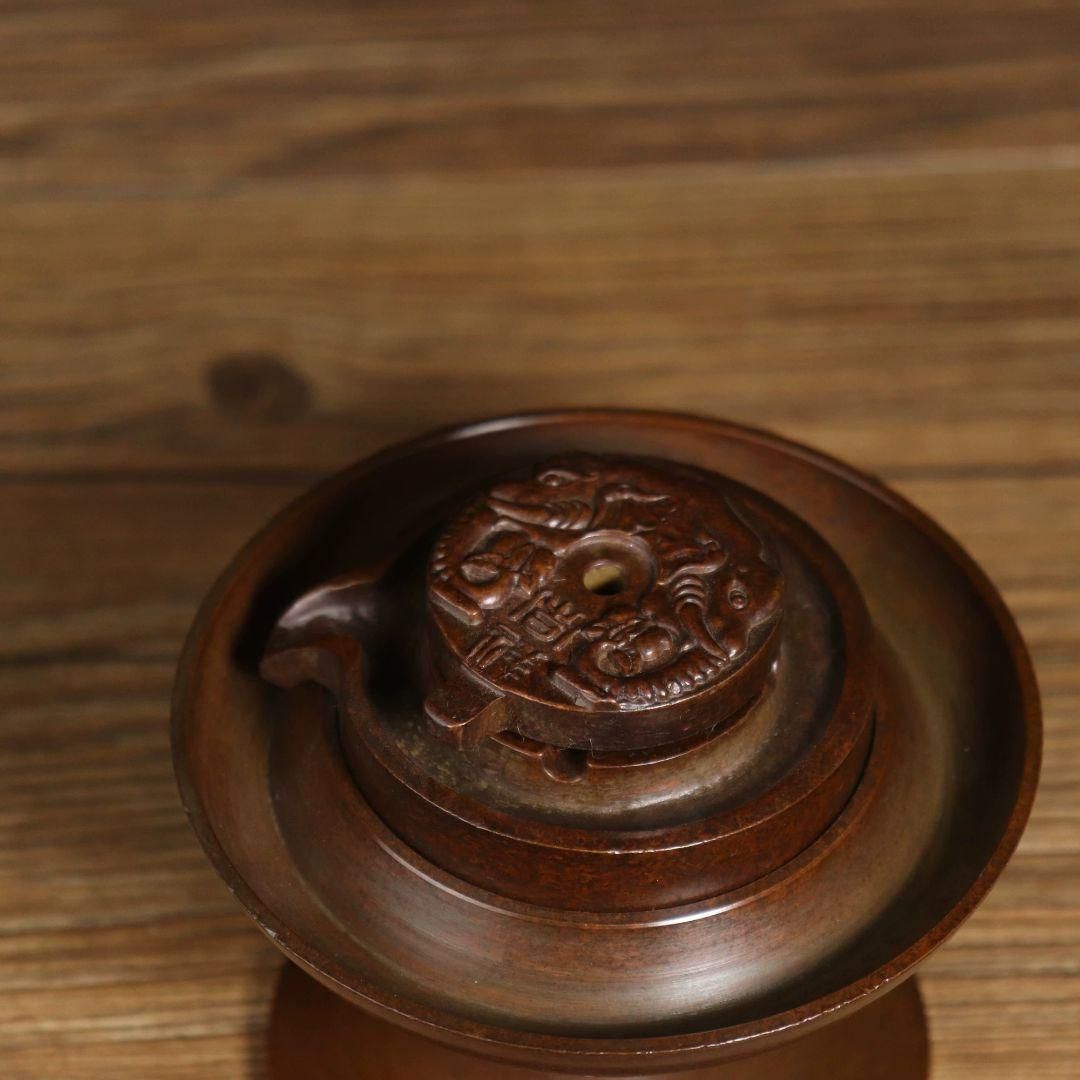 銅器 時来運転倒流香香盤 茶道具 香道具 装飾品 工芸品 置物 銅器 時来運転倒流香香盤 茶道具 香道具 装飾品 工芸品 置物