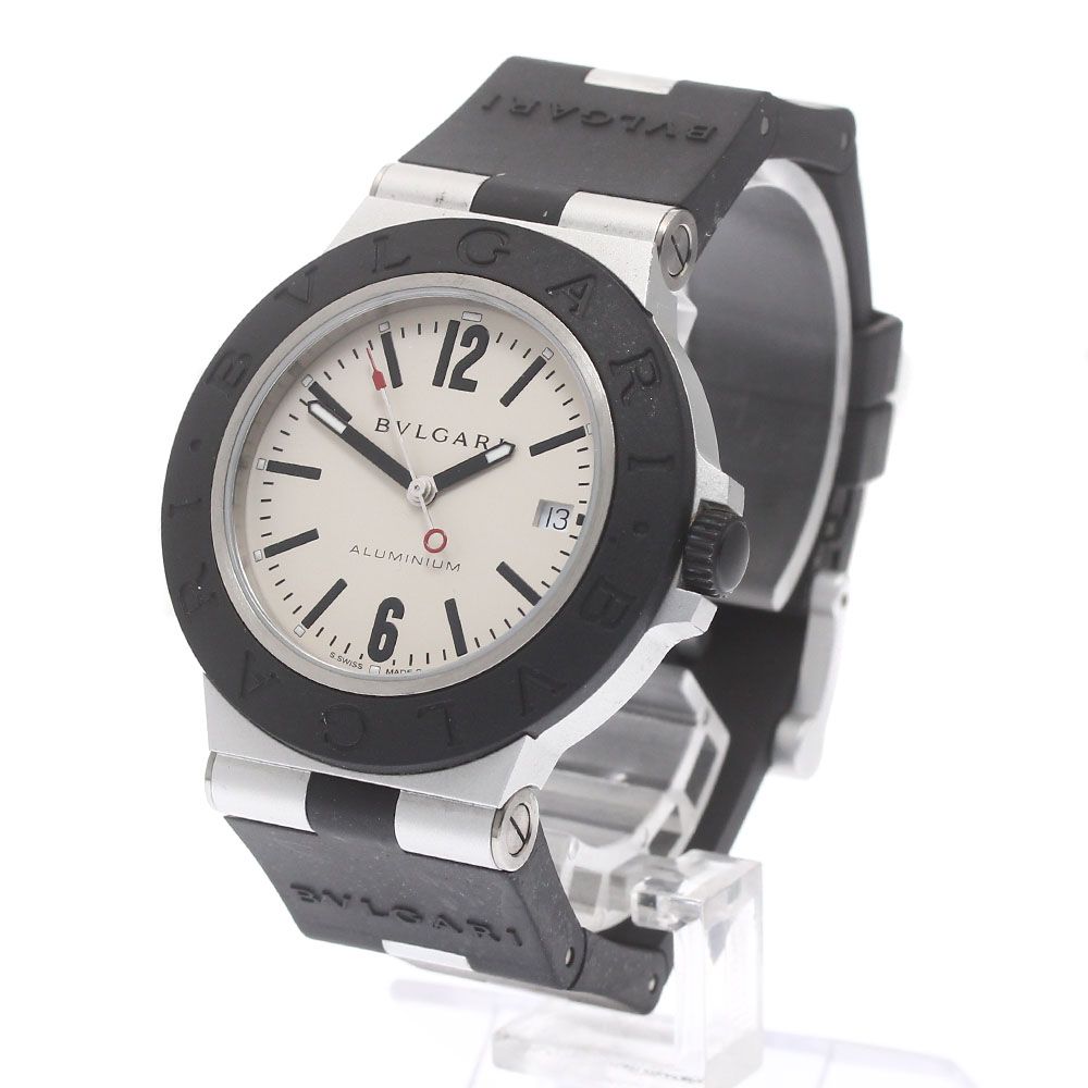 ブルガリ BVLGARI BB40AT アルミニウム デイト 自動巻き 内箱付 ブルガリ BVLGARI BB40AT アルミニウム デイト 自動巻き メンズ良品内