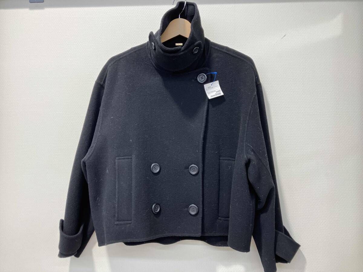 Mila Owen ミラオーウェン ショート丈リバーダブルコート ブラック