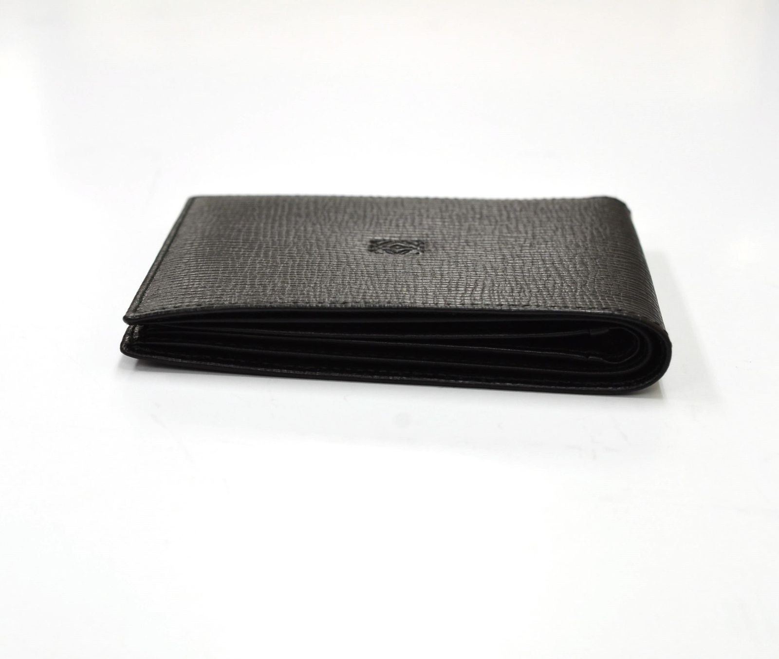 ロエベ(LOEWE) 型押しレザー アナグラム 札入れ 119.34.302 ブラック  