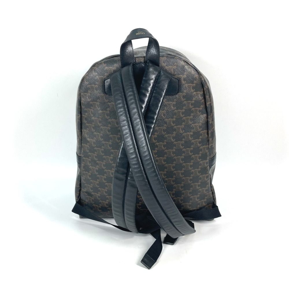 CELINE ブラウンレザーリュック CELINE セリーヌ リュックサック トリオンフ レザー ブラウン