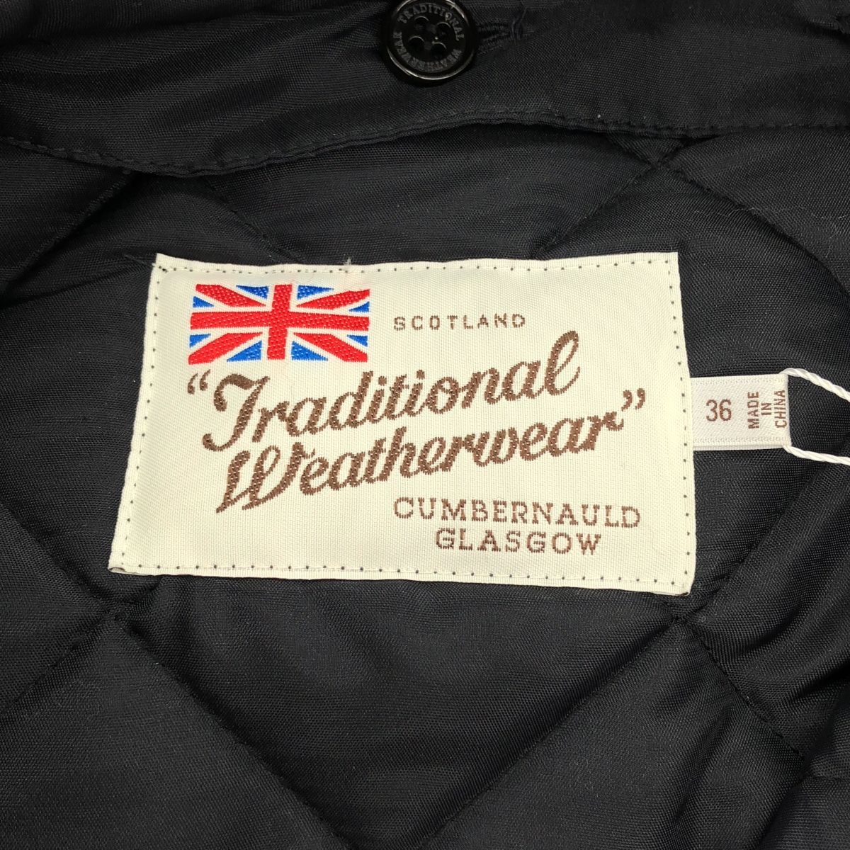 Traditional Weatherwear トラディショナルウェザーウェア SLOBE IENA別注 ARKLEY W キルティング フードブルゾン 36 ネイビー レディース GULLKHAN_COM