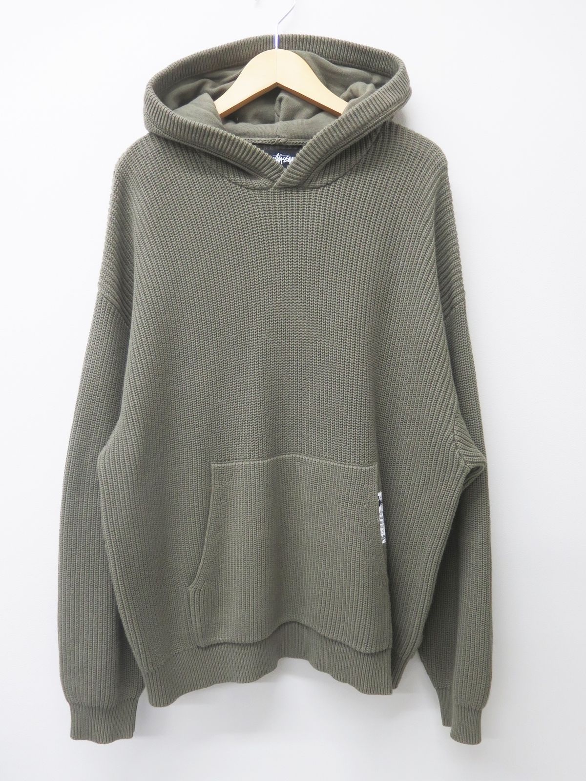 STUSSY ステューシー 117138 22AW Cotton Knit Hood パーカー L - メルカリ