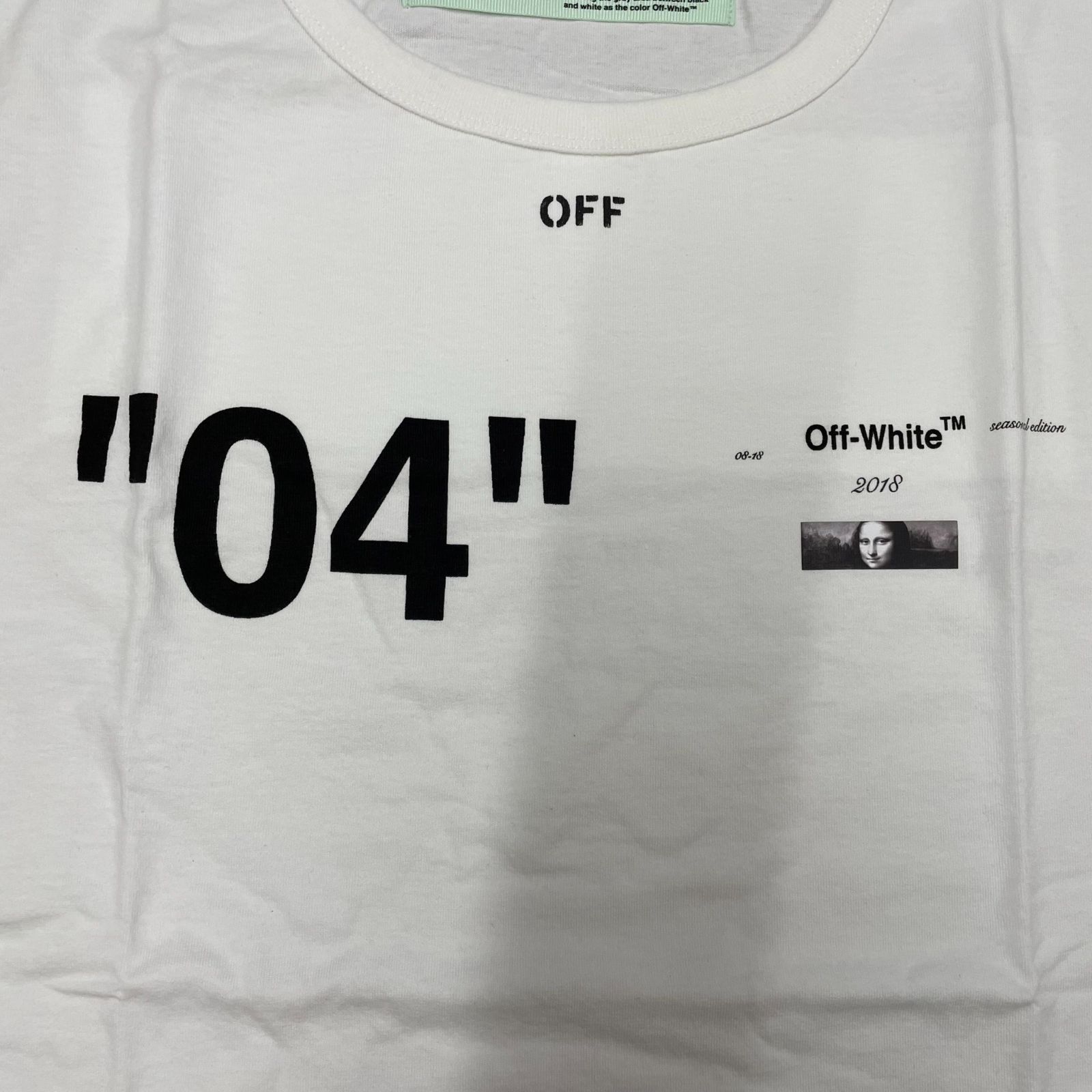 Off-White 04 MONALISA Tee Lサイズ オフホワイト モナリザ Tシャツ 半袖 ホワイト 白 未使用 - メルカリ