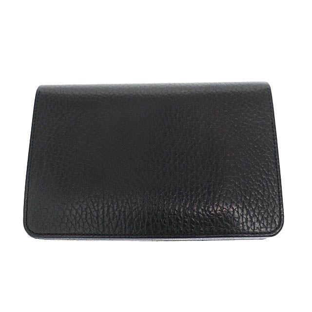 FORME フォルメ Hand Wallet Embossed buttero エンボス加工 ハンド ウォレット レザー 二つ折り 財布 黒 ブラック  ブランド古着ベクトル 中古●▲■241110