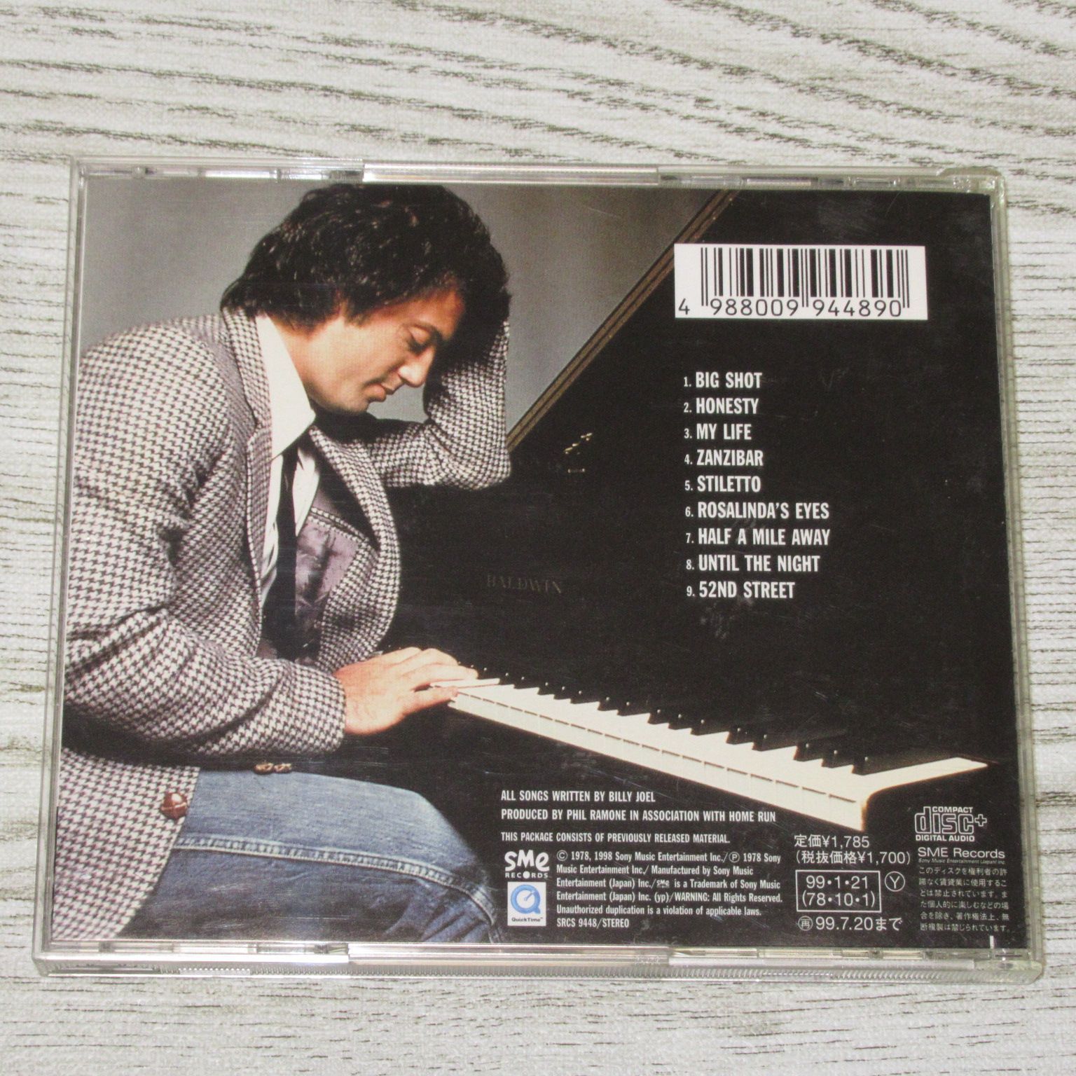 ビリー・ジョエル CD ビリー・ジョエル ニューヨーク52番街 帯付 SRCS-9448