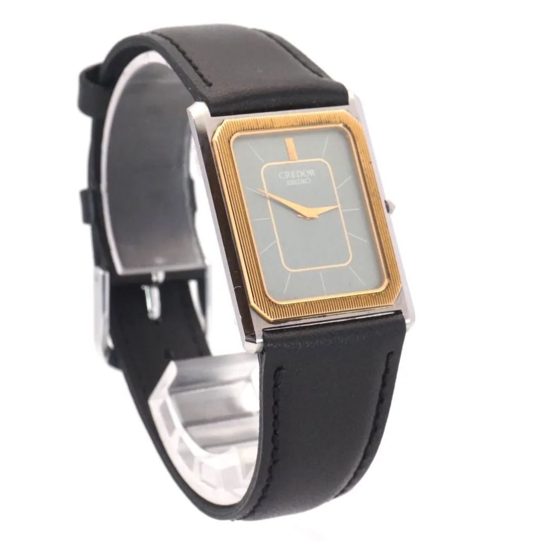 新品電池 SEIKO CREDOR 14Kベゼル クォーツ メンズ 新品電池 SEIKO CREDOR 14Kベゼル クォーツ メンズ