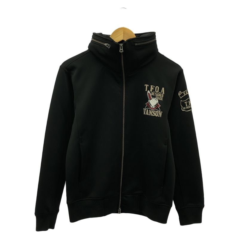VANSON クローズ デスラビット ハイネックトラックジャケット S 黒 66