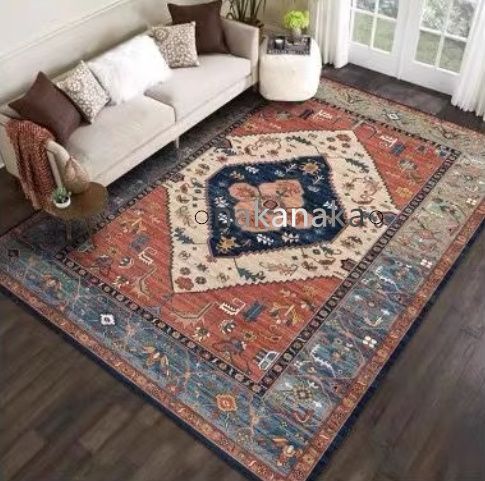 レトロ アメリカ式 家庭用カーペット 寝室 カーペット玄関マット|ウィルトン|滑り止め付160cm*230cm