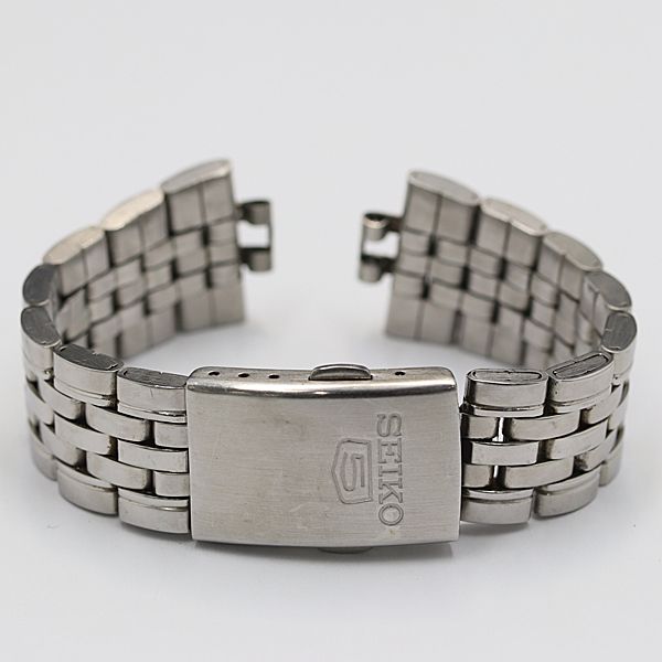 セイコー5 純正ベルト ブレス シルバー 20mm用 メンズ腕時計用  