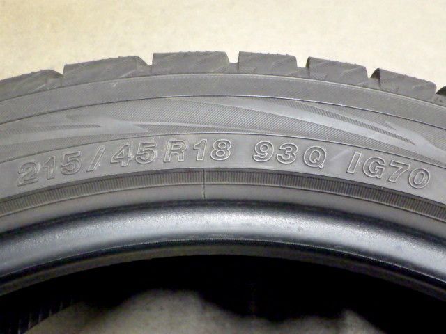 SP852 F● ● 製造 約7部山●YOKOHAMA ICE GUARD IG70●215 45R18●4本